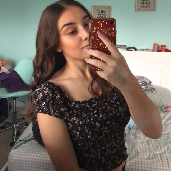 Floral Garage tube top - Picture 2 of 3